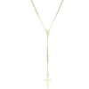 Colar Terço Celestial Zircônia Folheado a Ouro 18k