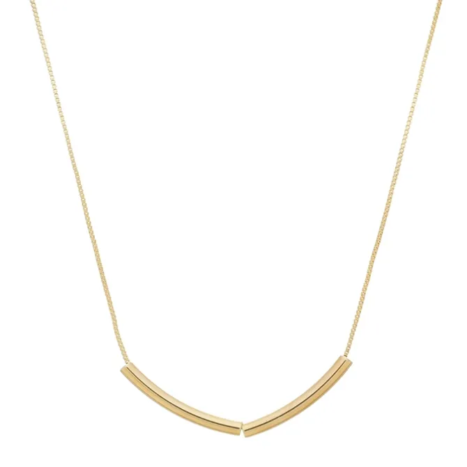 Colar V Juliana Folheado a Ouro 18k