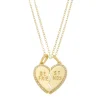 Conjunto Colar de Coração Best Friends Zircônias Folheado a Ouro 18k