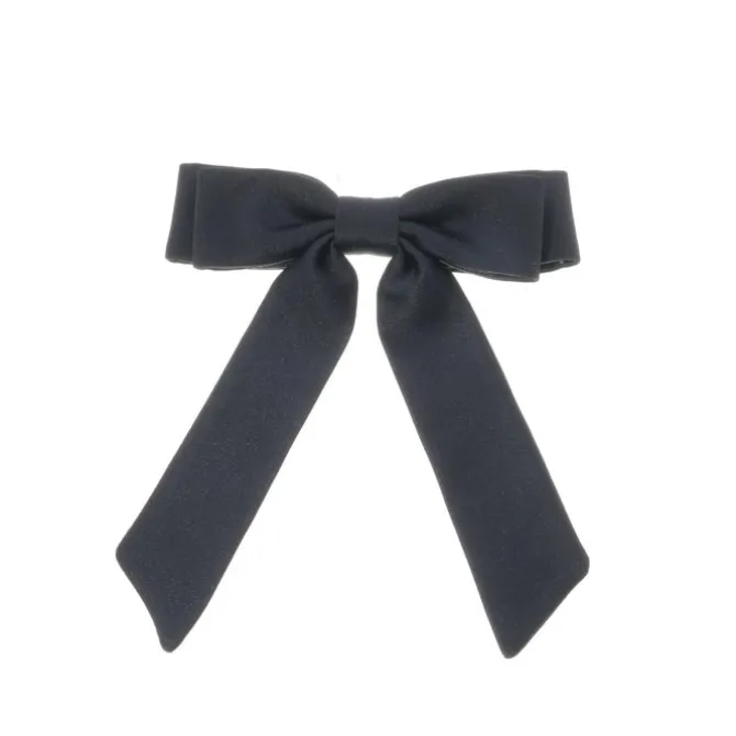 Laço de Cabelo Duplo Fernanda Crepe Preto