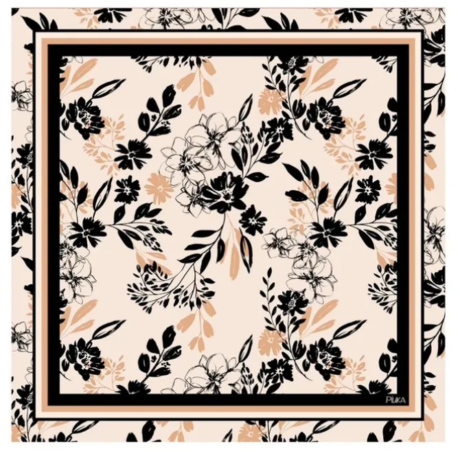 Lenço de Seda Thais Floral
