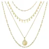 Mix de Colares Barbara Medalha São Bento Folheado a Ouro 18k