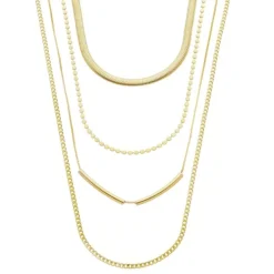 Mix de Colares Cecilia Folheado a Ouro 18k
