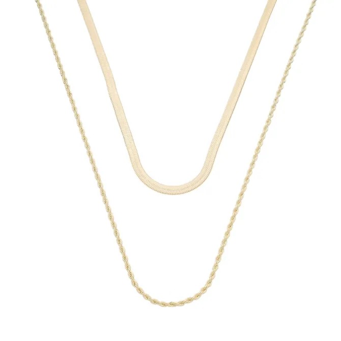 Mix de Colares Lorena Folheado a Ouro 18k