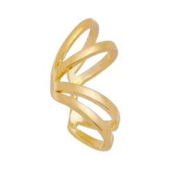 Piercing de Encaixe Duplo Piuka Nádia Folheado a Ouro 18k