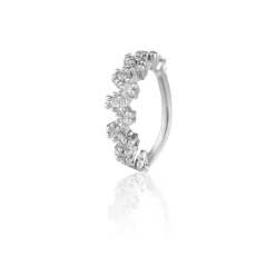 Piercing de Furo Piuka Argola P Lívia Zircônia Prata