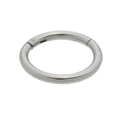 Piercing de Furo Piuka Argola Segmento 8mm Niah Prata