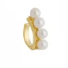 Piercing de Pressão Piuka Lele Pérolas Folheado a Ouro 18k