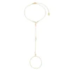 Pulseira de Mão Cora Pérolas Folheada a Ouro 18k