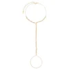 Pulseira de Mão Mayte Zircônias Folheada a Ouro 18k