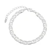 Pulseira Feminina Elos Folheada em Ródio Branco Louise