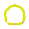 Pulseira Feminina Star Fimos Amarelo Neon Estrela