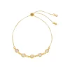 Pulseira Folheada a Ouro 18k Betina Ajustável Zircônias