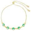 Pulseira Folheada a Ouro 18k Ajustável Zircônias Turmalina Betina