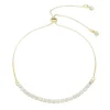 Pulseira Folheada a Ouro 18k Ajustável Riviera Chiara Mini Zircônias Cristal