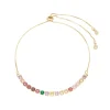 Pulseira Folheada a Ouro 18k Alissa Zircônias Coloridas Riviera
