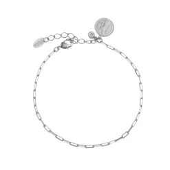 Pulseira São Bento Pingente Folheado em Ródio Branco