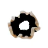 Scrunchie/lacinho Linho Preto