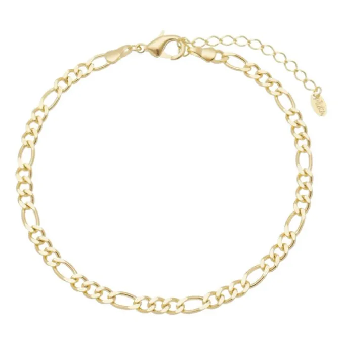 Tornozeleira Piuka Teni Elos Folheado a Ouro 18k
